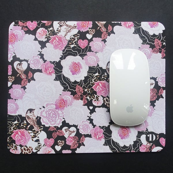 Pink Rose Mouse Pad