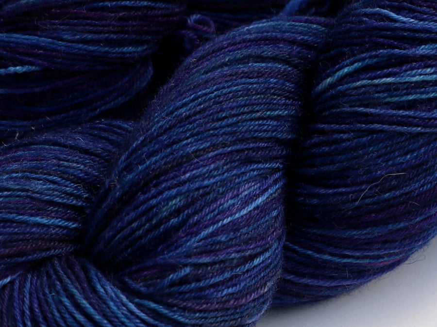 Special: Deep Night - Superwash Bluefaced Leicester 4 ply yarn