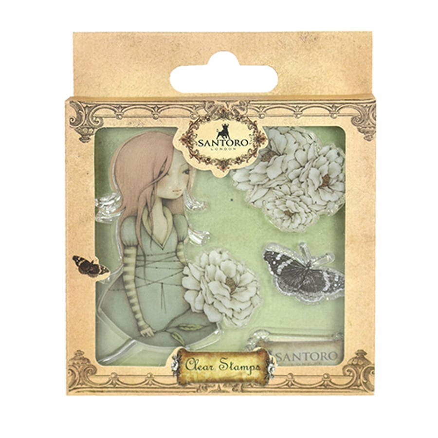 Santoro Mirabelle Waiting Clear Stamp Set