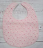 Toddler sized bamboo bib with love