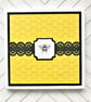 Sunflower and quilled bee birthday card - personalise to any age - Image 8