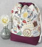 Project bag, drawstring bag, stitching, sewing