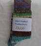 Hand-cranked Frankensox Knitted Ribbed Wool Socks Size 6 to 7 - Image 5