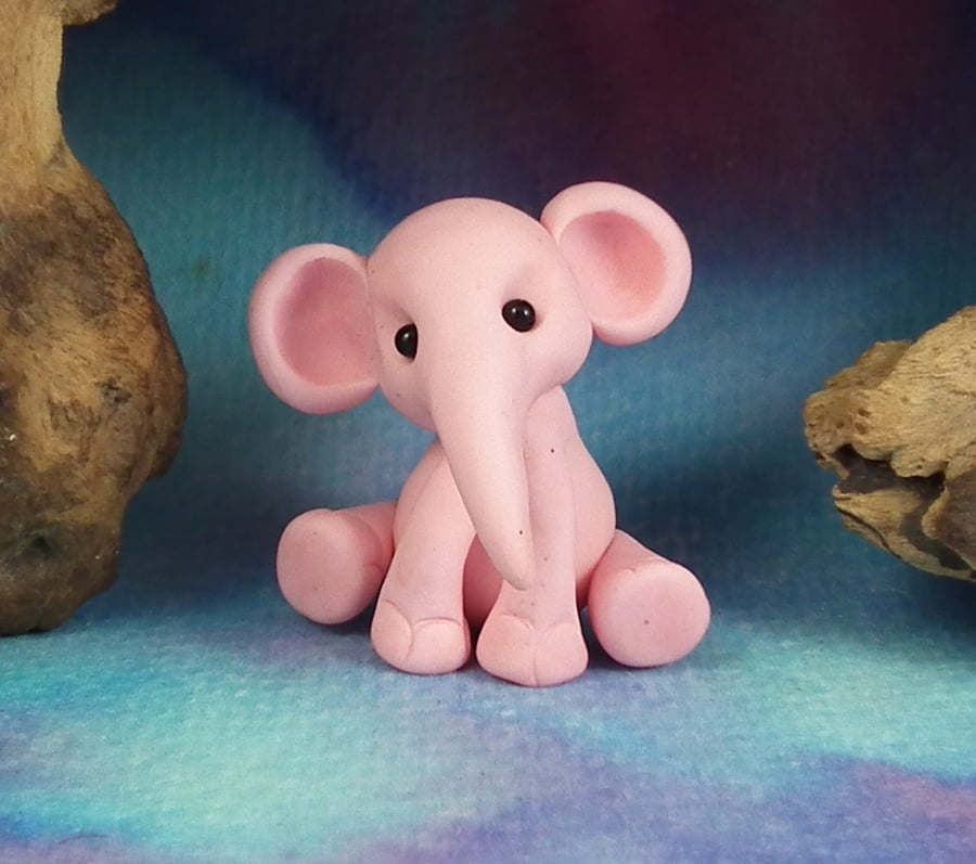 Baby Elephant 'Ivy' OOAK Sculpt by Ann Galvin