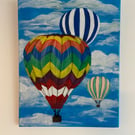 Release Hot Air Balloons Original Painting