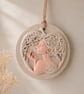 Warm Clay Apple Lady Hanging Ornament Decoration - Image 1