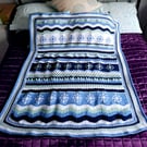 Snowflake Crochet blanket, lap blanket 