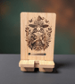 Witch Bamboo Phone Holder – Magical Engraved Bamboo Phone Stand