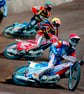 Reading Racers Speedway Motorcycle Action Photograph Print - Image 1