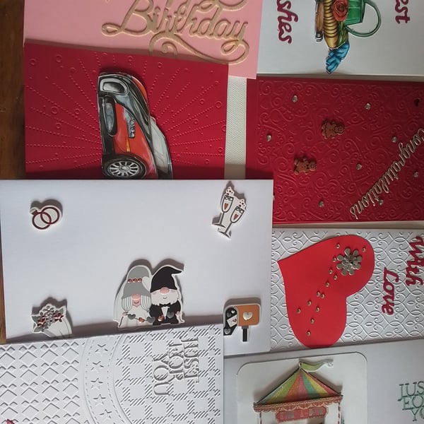 Set of 8 cards. Ref 535. Summer seconds 