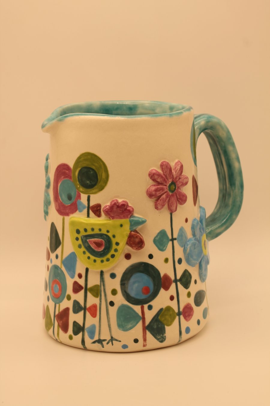 Retro Birds Jug