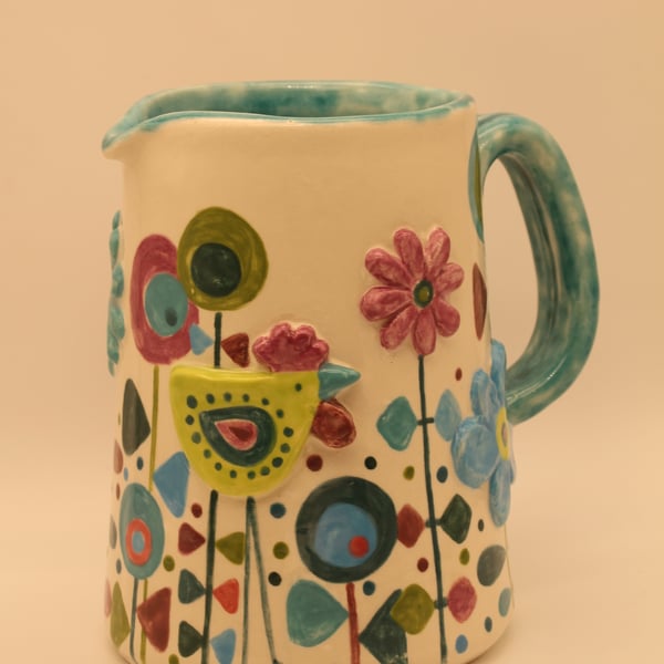 Retro Birds Jug