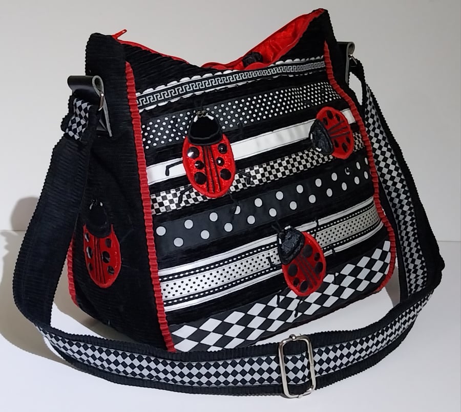  The stripy and spotty Ladybird Handbag