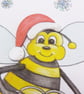 Christmas Bee Card - Cute Bee Card - Bumblebee  - Image 7
