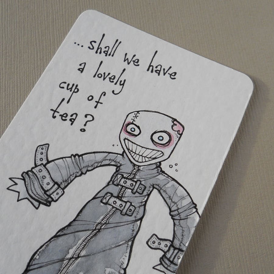 tea loving zombie aceo