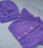 Patterned Cardigan and Hat for a Baby Girl, Baby Clothes, Baby Shower Gift - Image 10
