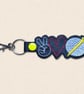 Golf Keyring - Peace Love Golf Bag Charm - Image 3