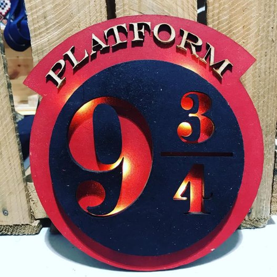 Platform  Light up Sign