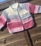 Baby cardigan hand knitted 0-3 months