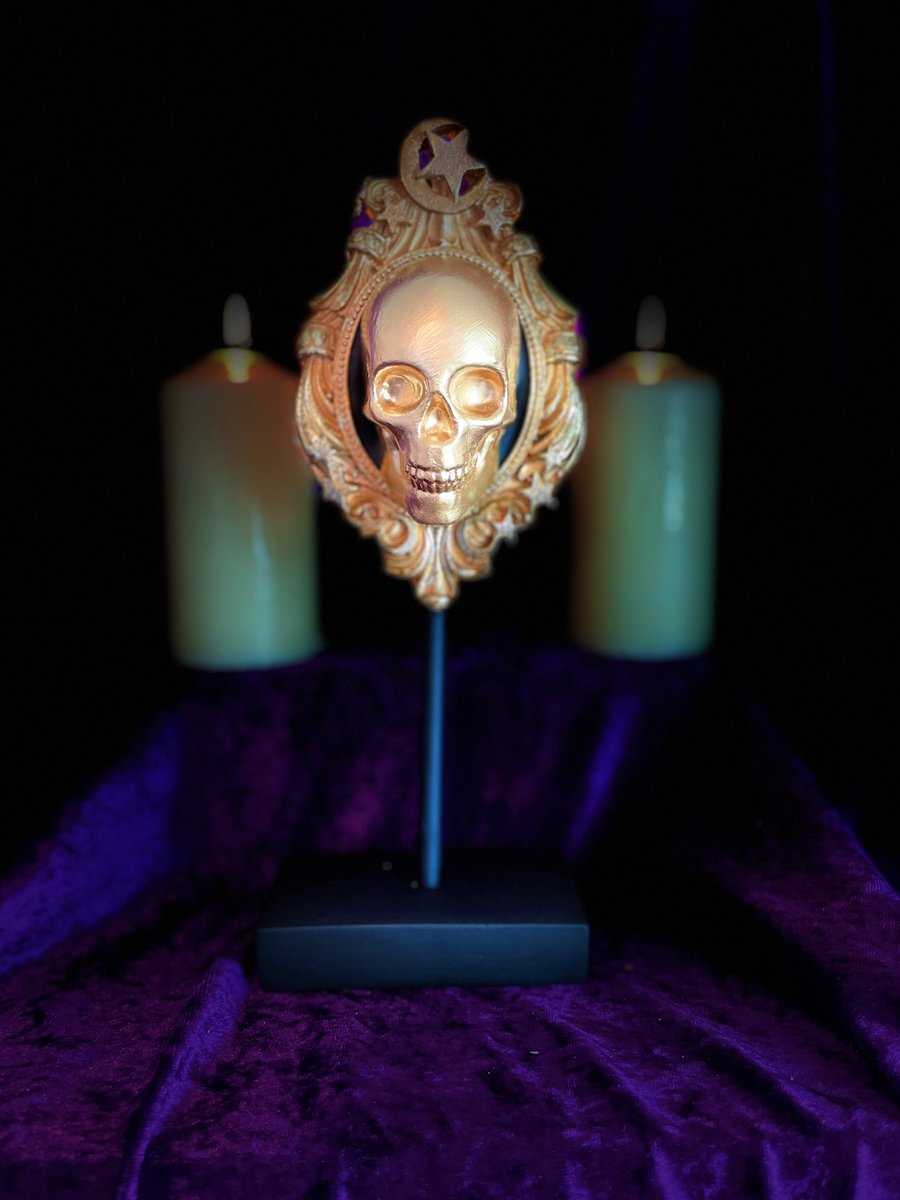 Baroque Skull Ornament Sculpture