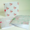 Vintage Floral Mini Notebooks, Handmade Notebooks pack of 3