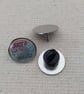 Just a Girl Who loves Books - Book Lover Themed Badge - Large Resin Topped Pin  - Image 2