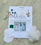 Make your own Felt Christmas Snowman Hanging Tree Decoration - Image 2