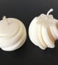 White Soy wax votive pillar candles, geometric, plain unscented  - Image 6
