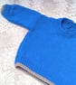 Child's Jumper with Contrasting Colour at Hem and Cuffs, Baby Shower Gift - Image 5