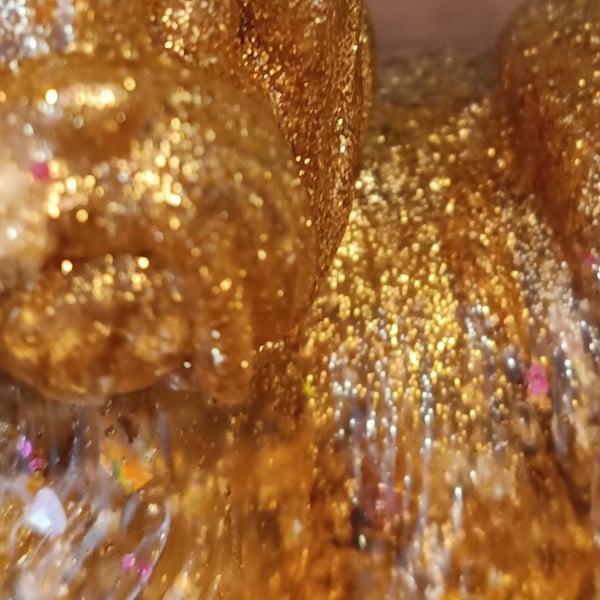 Golden Shihtzu resin gold leaf ideal birthday Christmas gift