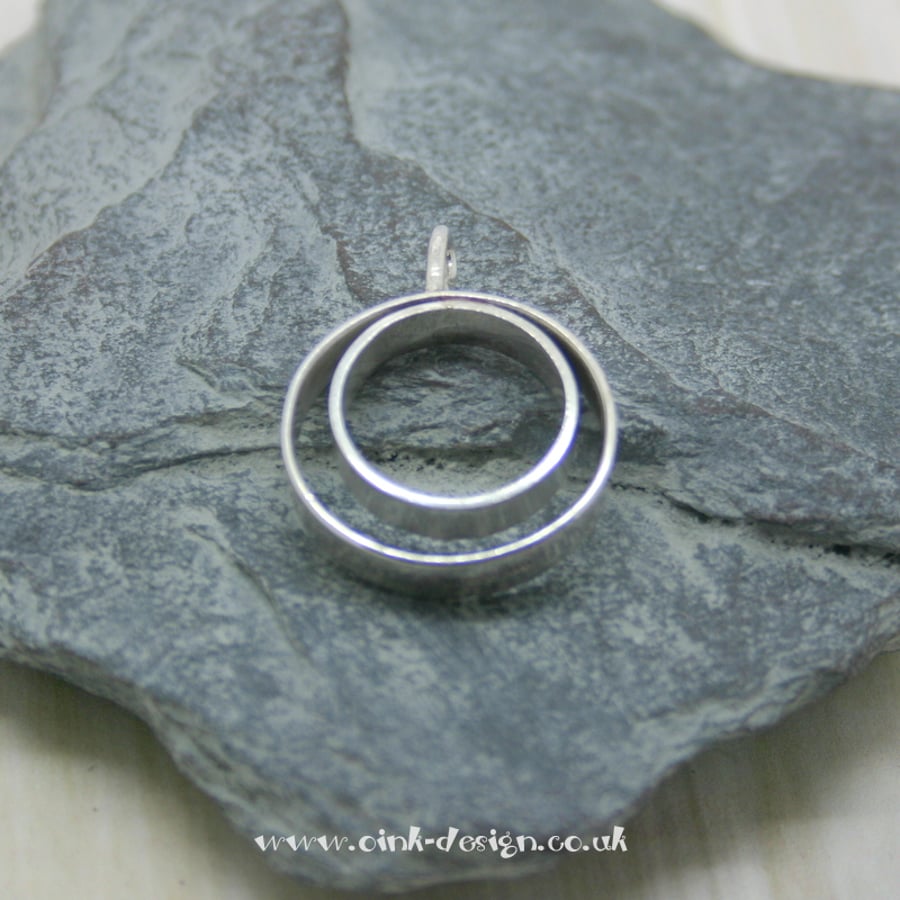 Sterling Silver circle pendant