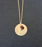 Garnet Gemstone Necklace, gold red, 925 Silver, gold Vermeil - Image 2