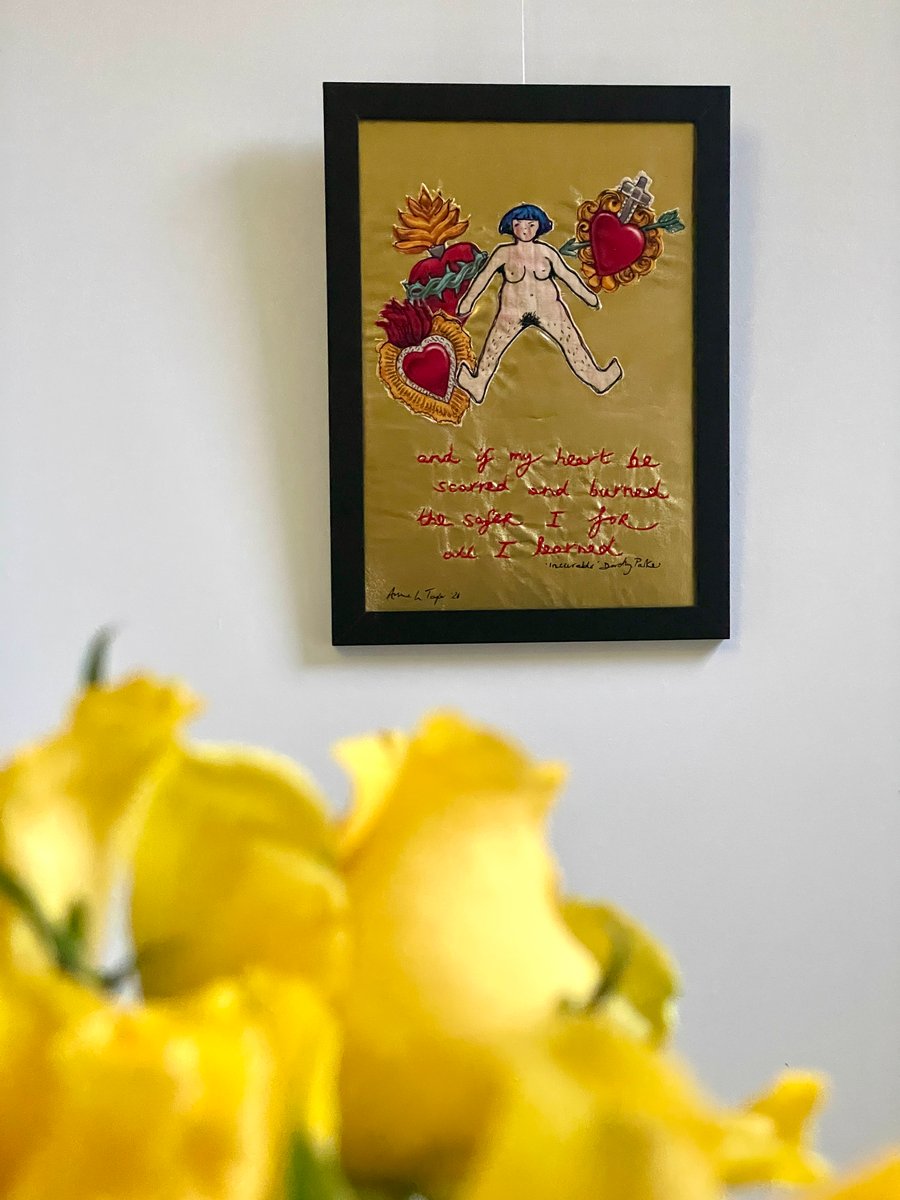 Valenetine: Incurable by Dorothy Parker, textile wall art