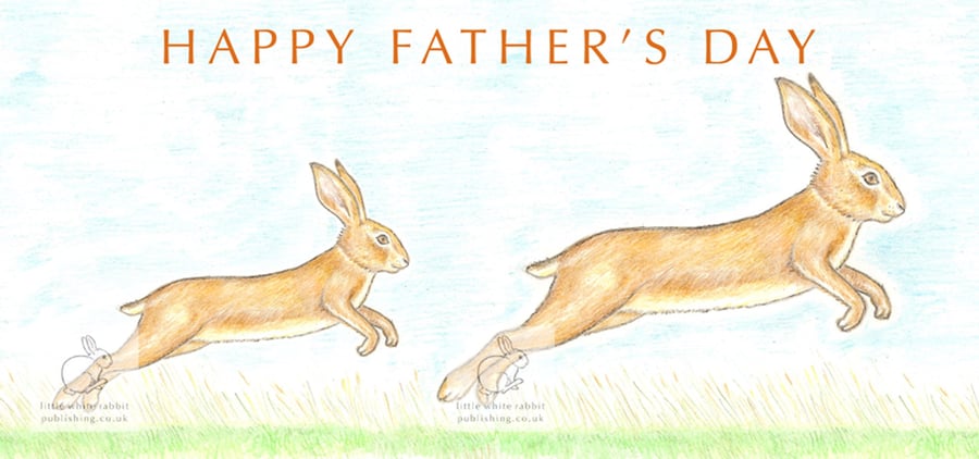 Hares - Father's Day Card