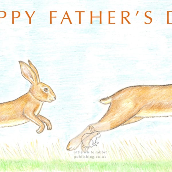 Hares - Father's Day Card