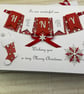 Personalised Christmas Card Son Daughter Grandson Granddaughter With Gift Box