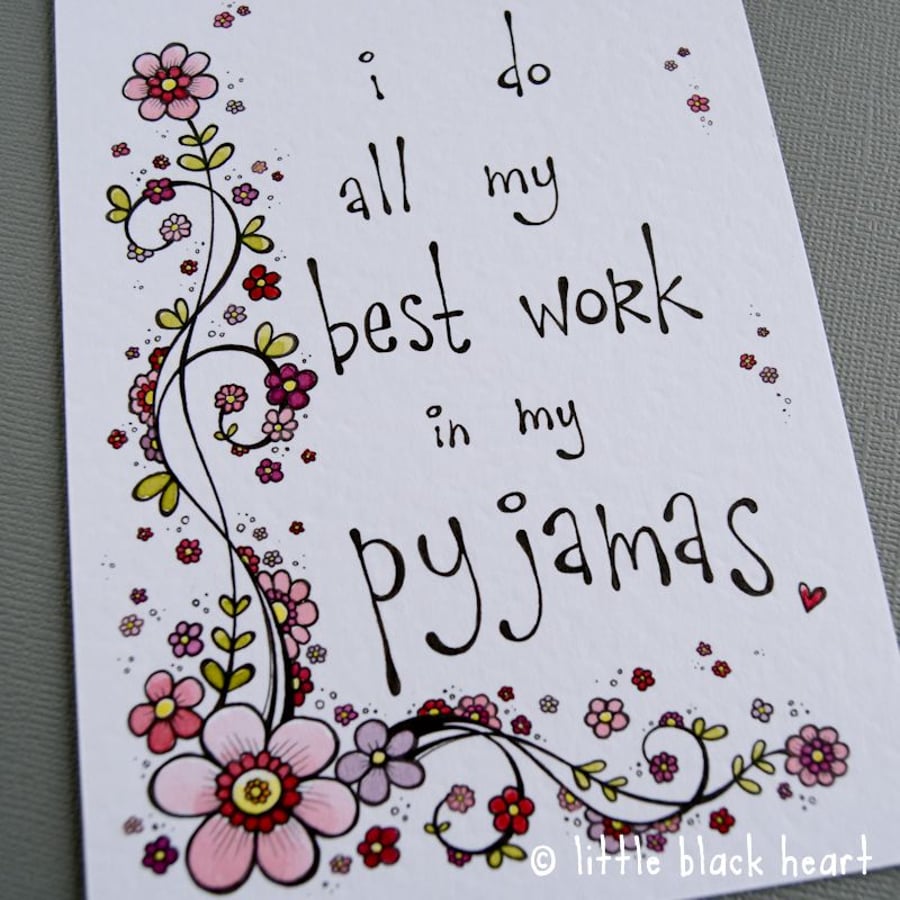 pyjama work - original illustration