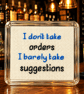 Handmade Cross Stitch Coaster – Funny Sarcastic Quote Gift