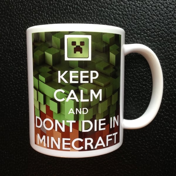 Minecraft style mug with Personalised Name or message