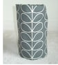 Toilet Roll Holder 2 Loo Roll Storage Basket Dark Grey Stem Leaves - Image 2