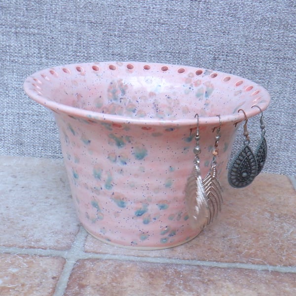Jewellery earring bowl organise and display your jewelry handthrown pottery 