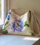 Textile shoulder bag with machine embroidered ladybird design - Image 5