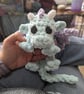 Plush crocheted dragon lovey, soft cuddly toy - Image 2