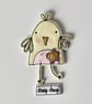 'Cheep Cheep Chick' Handmade Magnet - Image 2