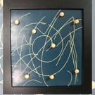 Hand sewn and beaded 'Triumph' abstract art