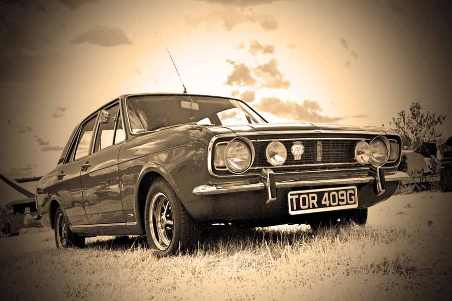 Ford Cortina MK 2 Car Photograph Print