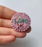 Hope Lavender Wool Felt Awareness Brooch - Image 1