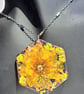 Real Pressed Flower Resin Necklace