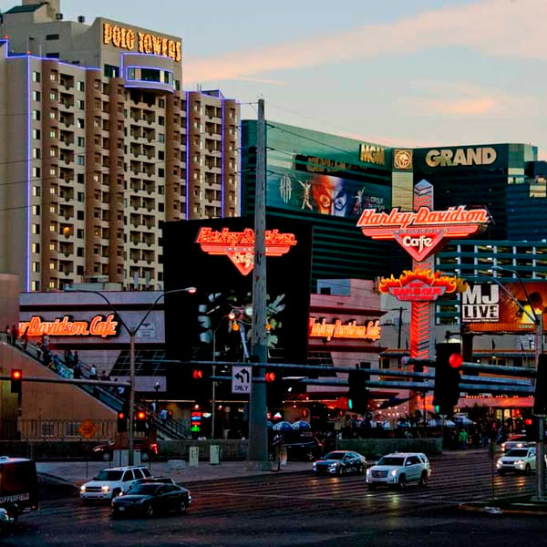 Las Vegas Strip Cityscape Skyline America Photograph Print