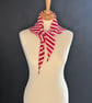 Triangle Scarf - Dubonnet & Cream